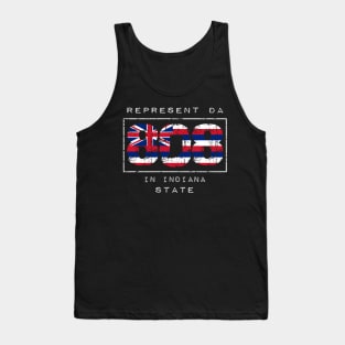 Rep Da 808 in Indiana State by Hawaii Nei All Day Tank Top